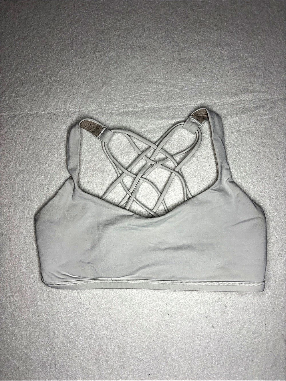 lululemon Free to Be Wild Bra Strappy Sports Bra in Gray